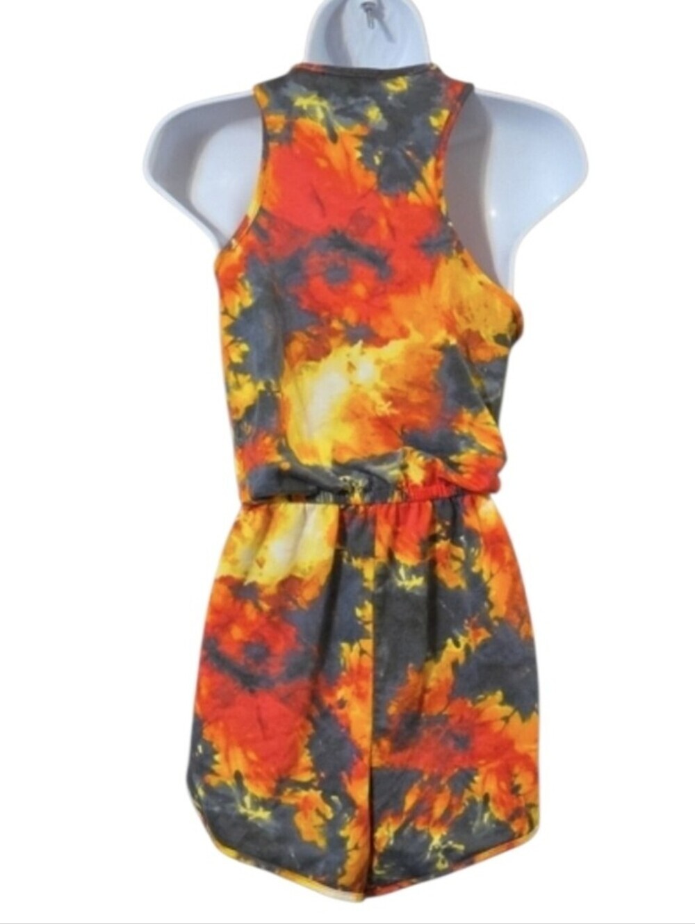Tie-Dye Tank One-Piece Romper - Razorback - Picture 6 of 6